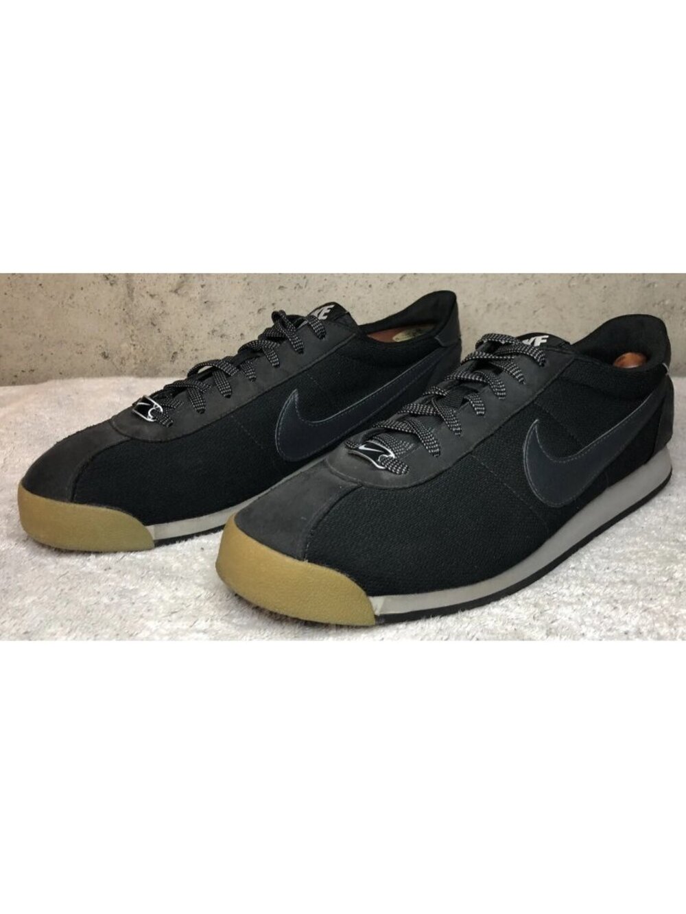 MEN'S NIKE MARQUEE TXT 580536-001 BLACK GRAY NYLON MENS SIZE 11 SNEAKER SHOE